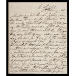 * Beatty (Sir William, 1773-1842). Autograph letter to Page Nicol Scott, 1840