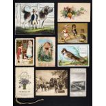 * Valentine & Commemorative Cards. A collection of Victorian valentine & commemorative cards
