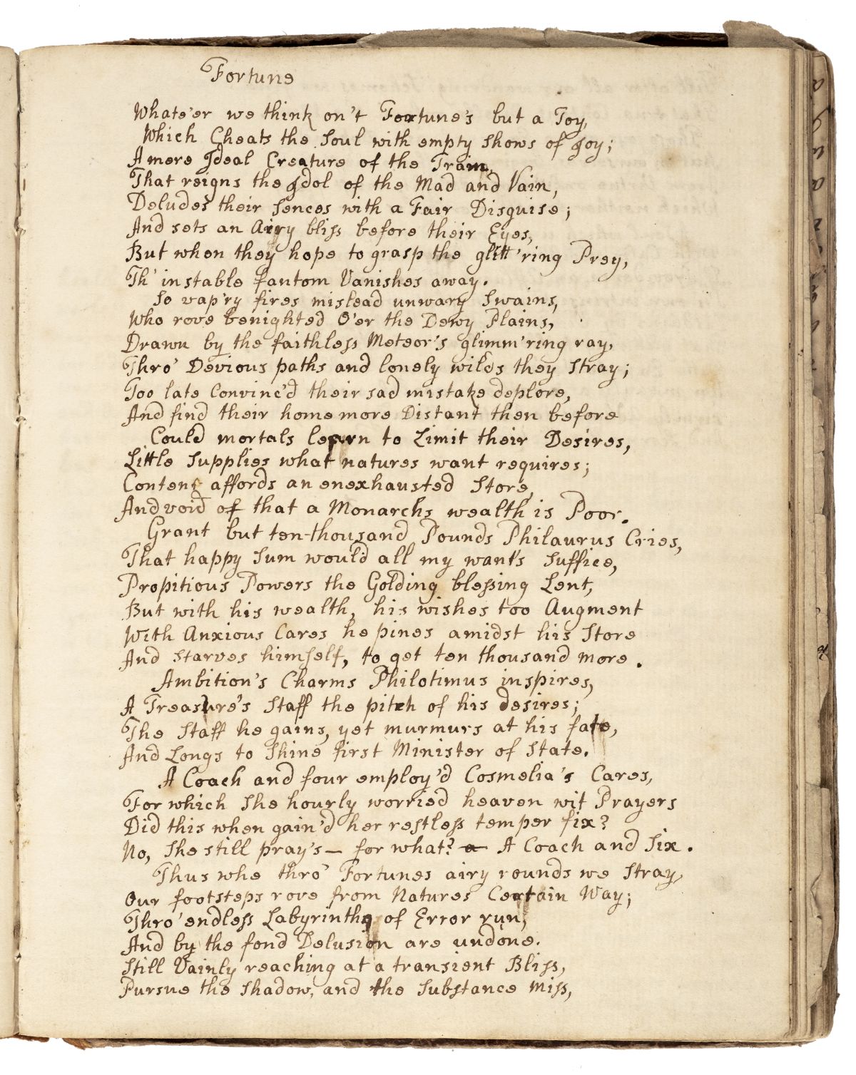 Manuscript Commonplace Book, circa 1730-40 - Image 3 of 4