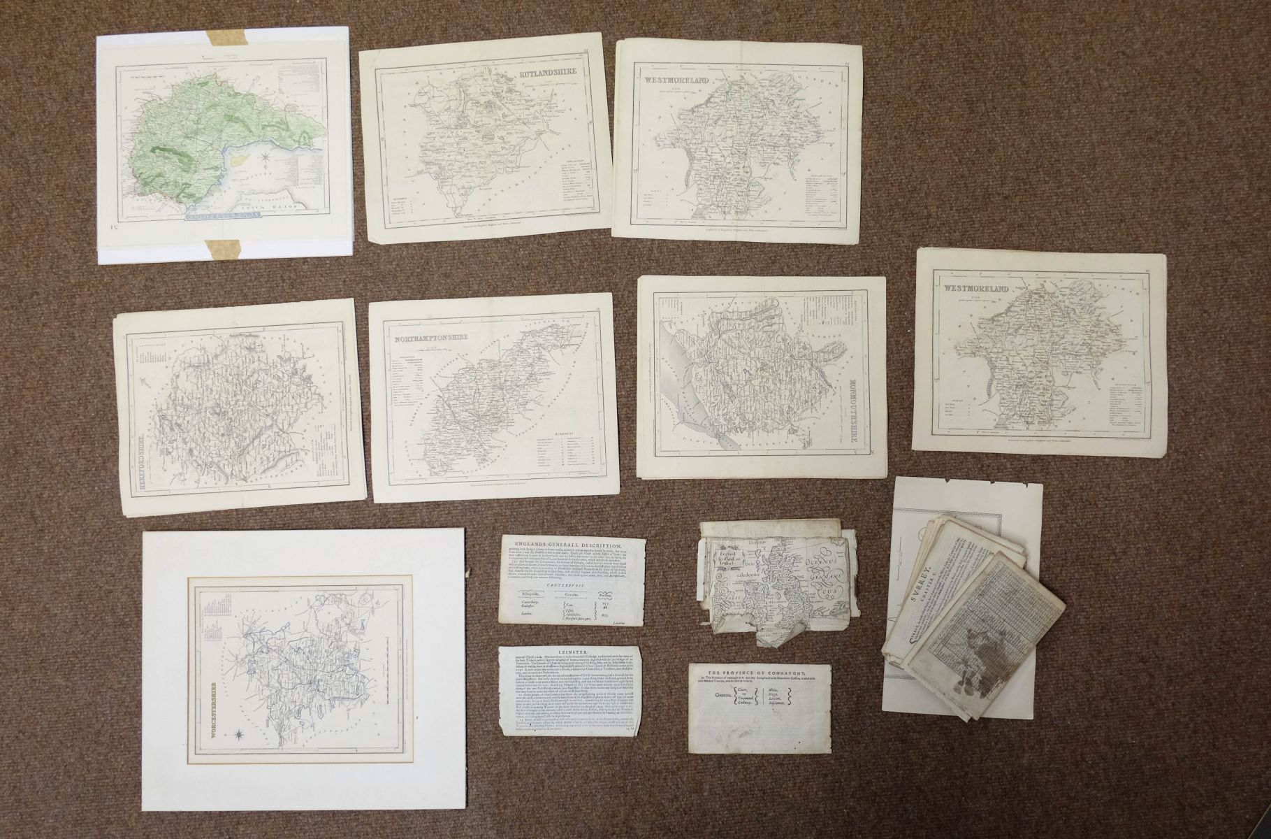 British county maps. A mixed collection of approximately forty maps, 17th - 19th century - Image 5 of 5