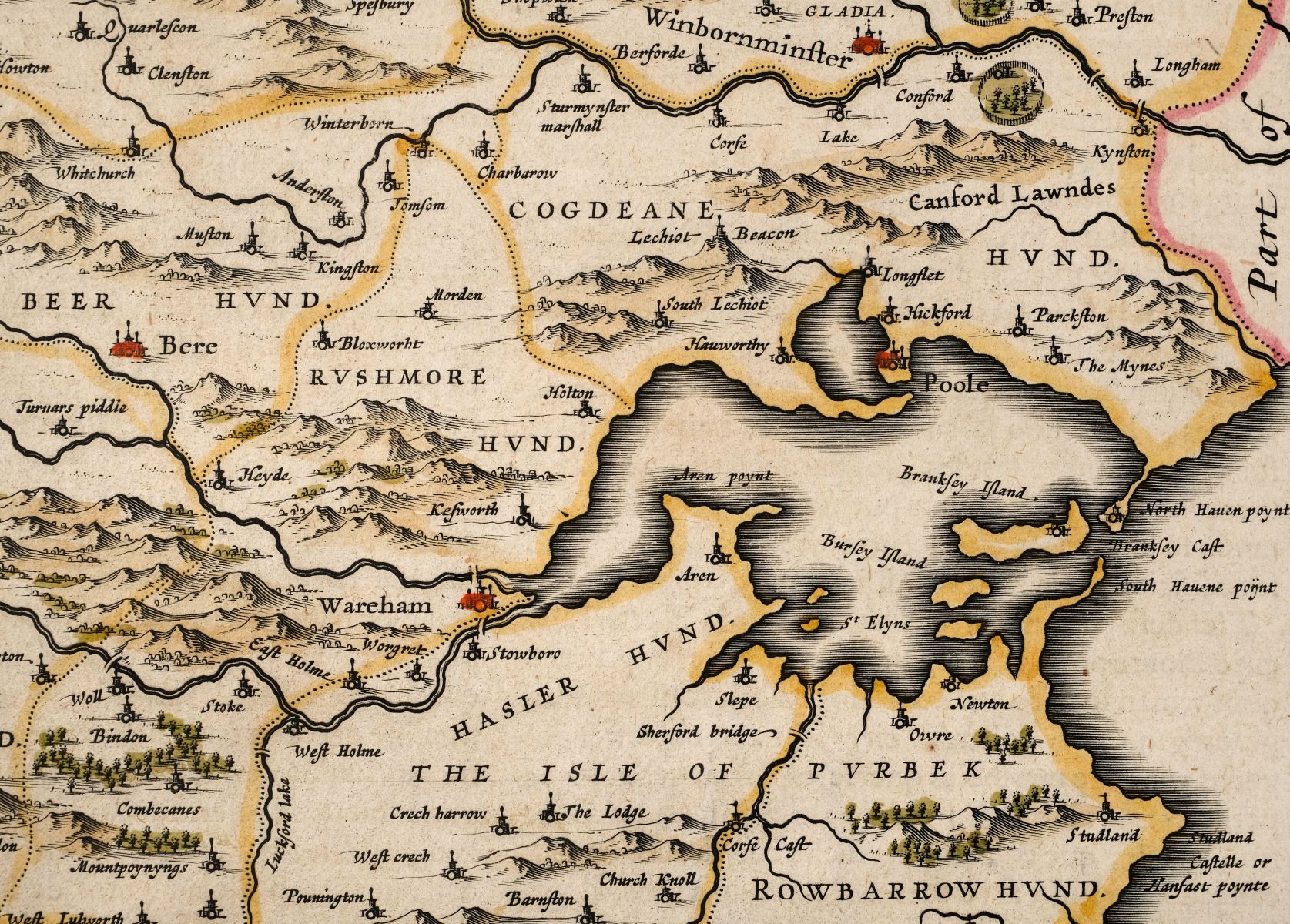 Dorset. Blaeu (Johannes), Comitatus Dorcestria sive Dorsettia; vulgo Anglice Dorset Shire, 1660 - Image 3 of 5
