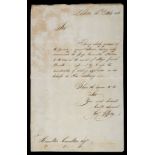 * Peninsular War. Three autograph letters to Sir Charles Stuart and another, 1812-13
