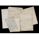 * Hastings (Francis Rawdon, 1st Marquess). 3 autograph letters signed, 1801-10, & 3 other letters