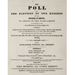 Hodding (John). The Poll for the Election of Two Knights for the County of Wilts, 1818