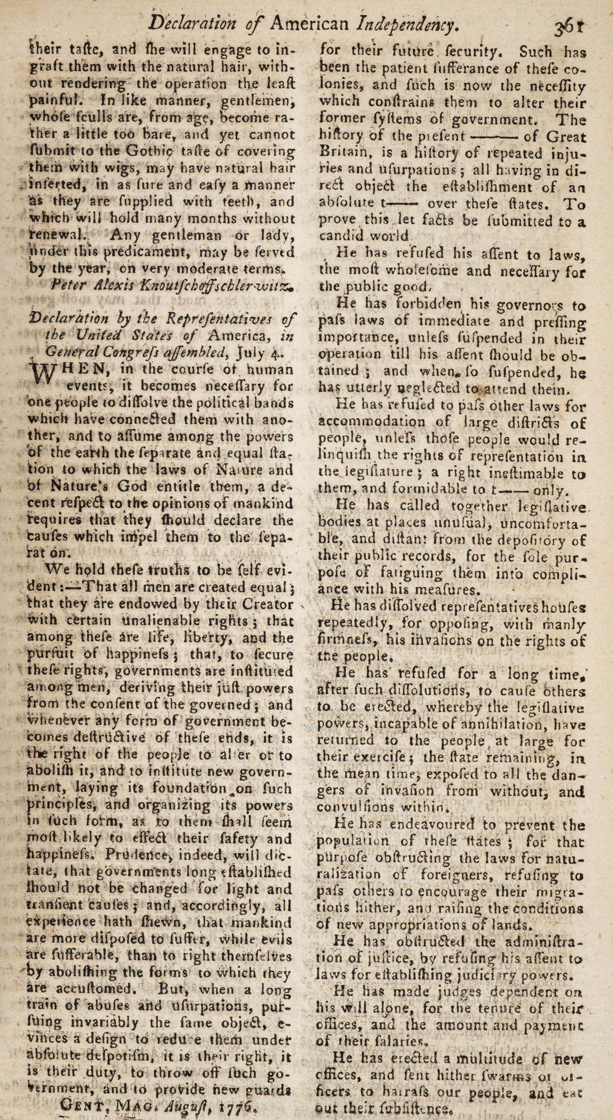 The Gentleman's Magazine, or, Monthly Intelligencer, 276 volumes, 1731-1877 & 1880-94