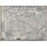 British county maps. A mixed collection of approximately forty maps, 17th - 19th century