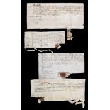 * Legal Documents. A group of 20 documents, 17th century