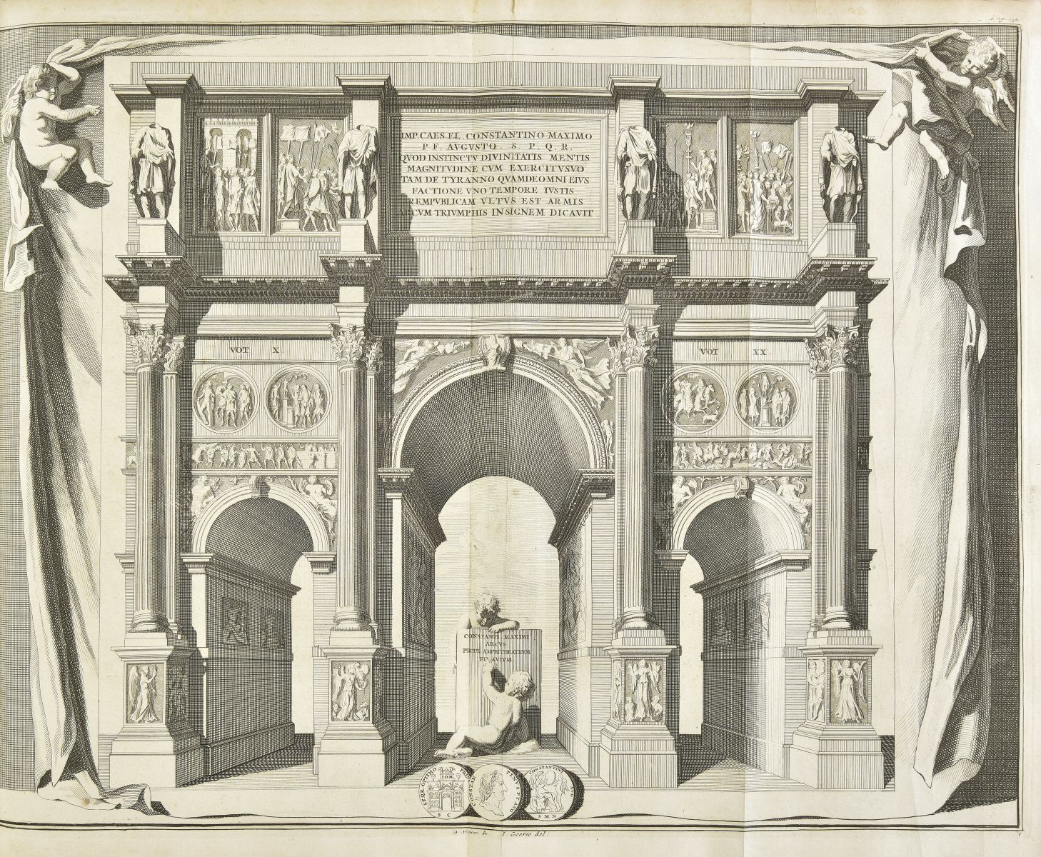 Scamozzi (Vincenzo). Oeuvres d'Architecture, Leiden, 1713