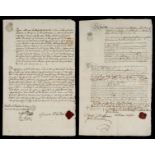 * Obligation Bonds. 51 paper bonds, 18th & 19th century