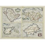 * British Islands. Mercator (Gerard & Hondius J.). Anglesey, Garnesay, Wight..., & Jarsay, 1636