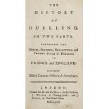 Coustard de Massi (Anne Pierre). The History of Duelling, 1770, & others