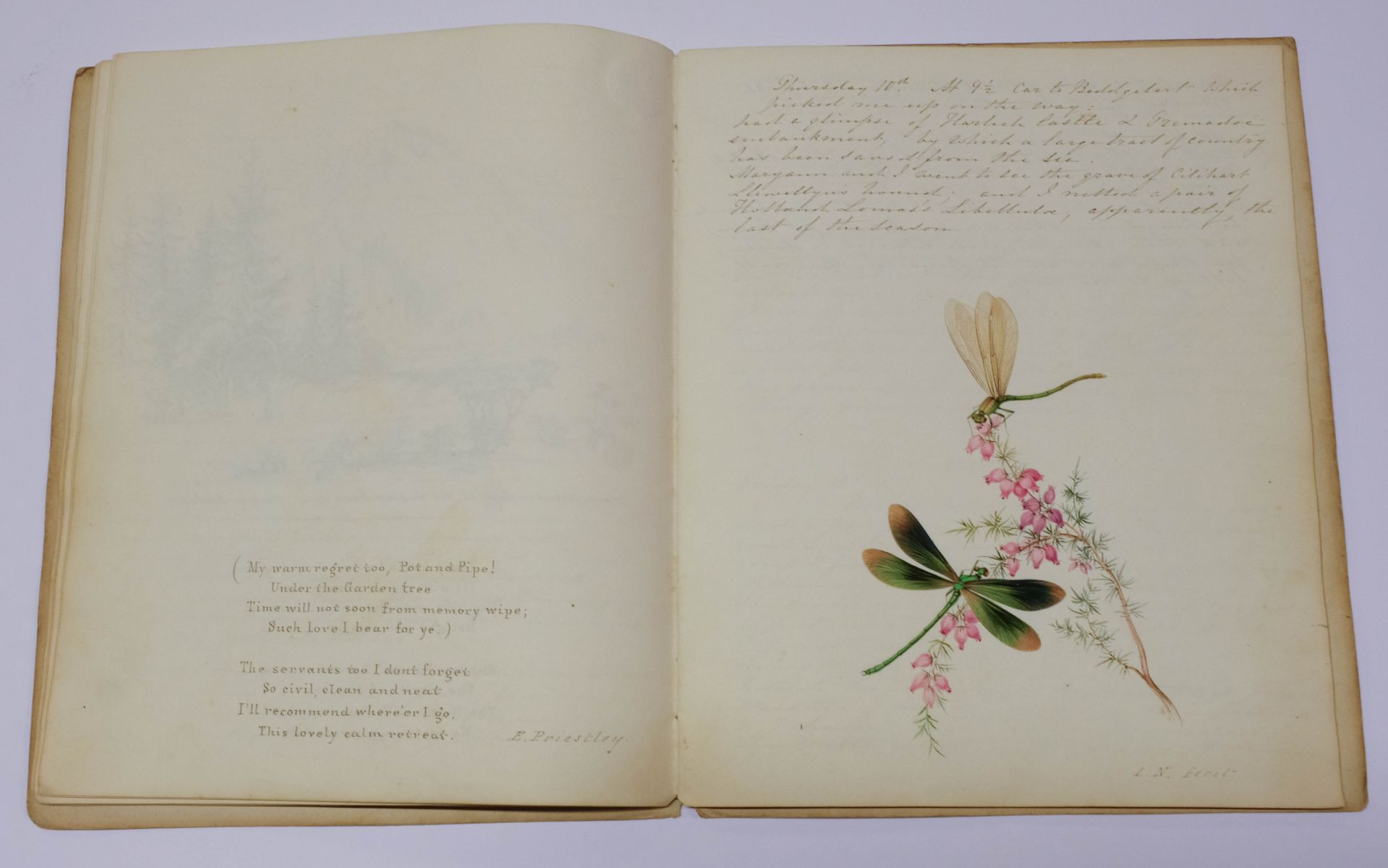 North Wales. An illustrated manuscript journal, by Isabella Nicholson, 1837 - Image 5 of 8