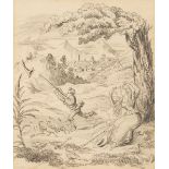 * Fairy tale sketches. A pair of pencil drawings, mid 19th century