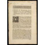 London Water-Supply. Four bills and broadsides, 18th century