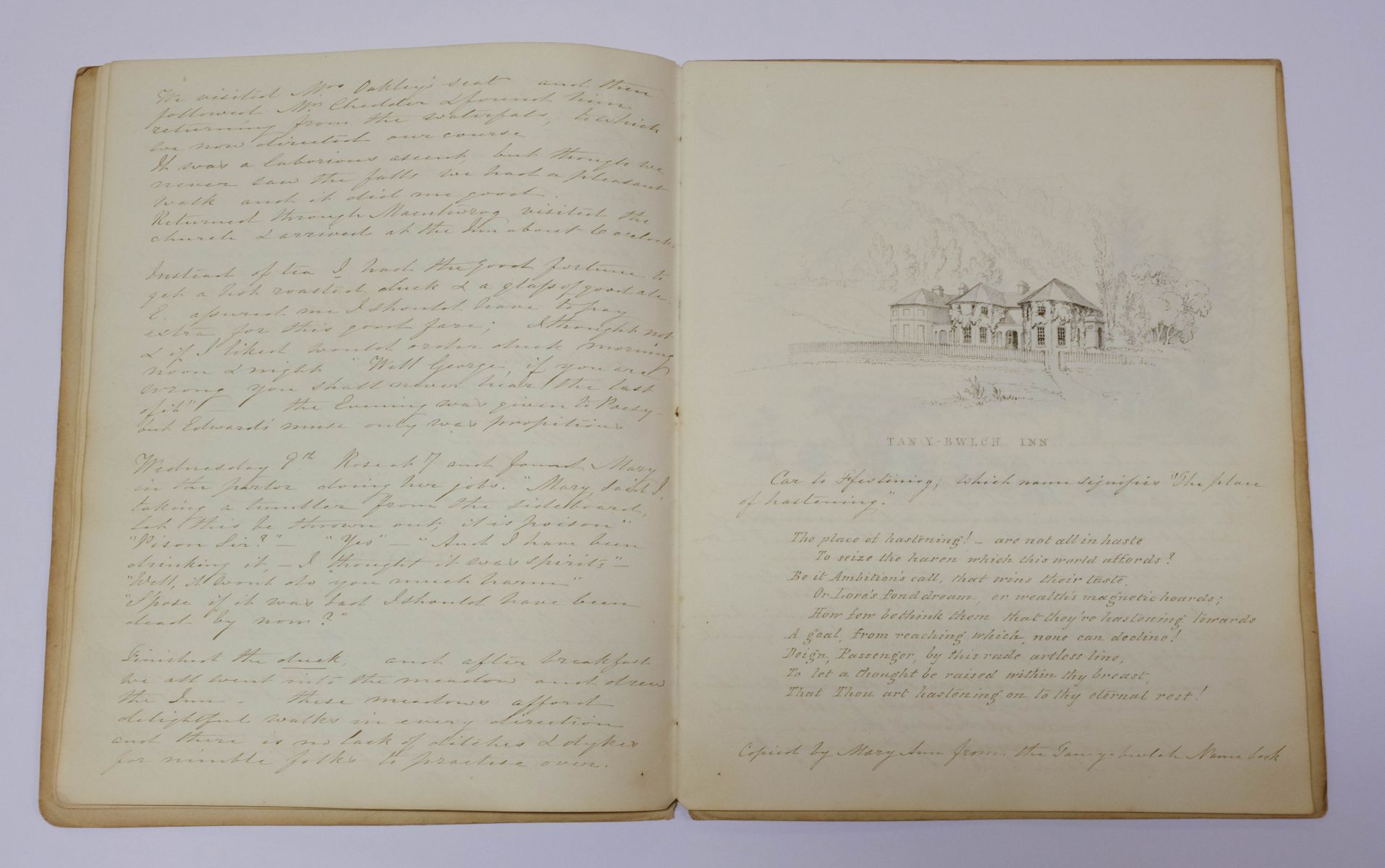 North Wales. An illustrated manuscript journal, by Isabella Nicholson, 1837 - Image 3 of 8
