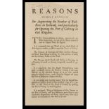 Charles II & William III. Six printed broadsides, 1683-1700