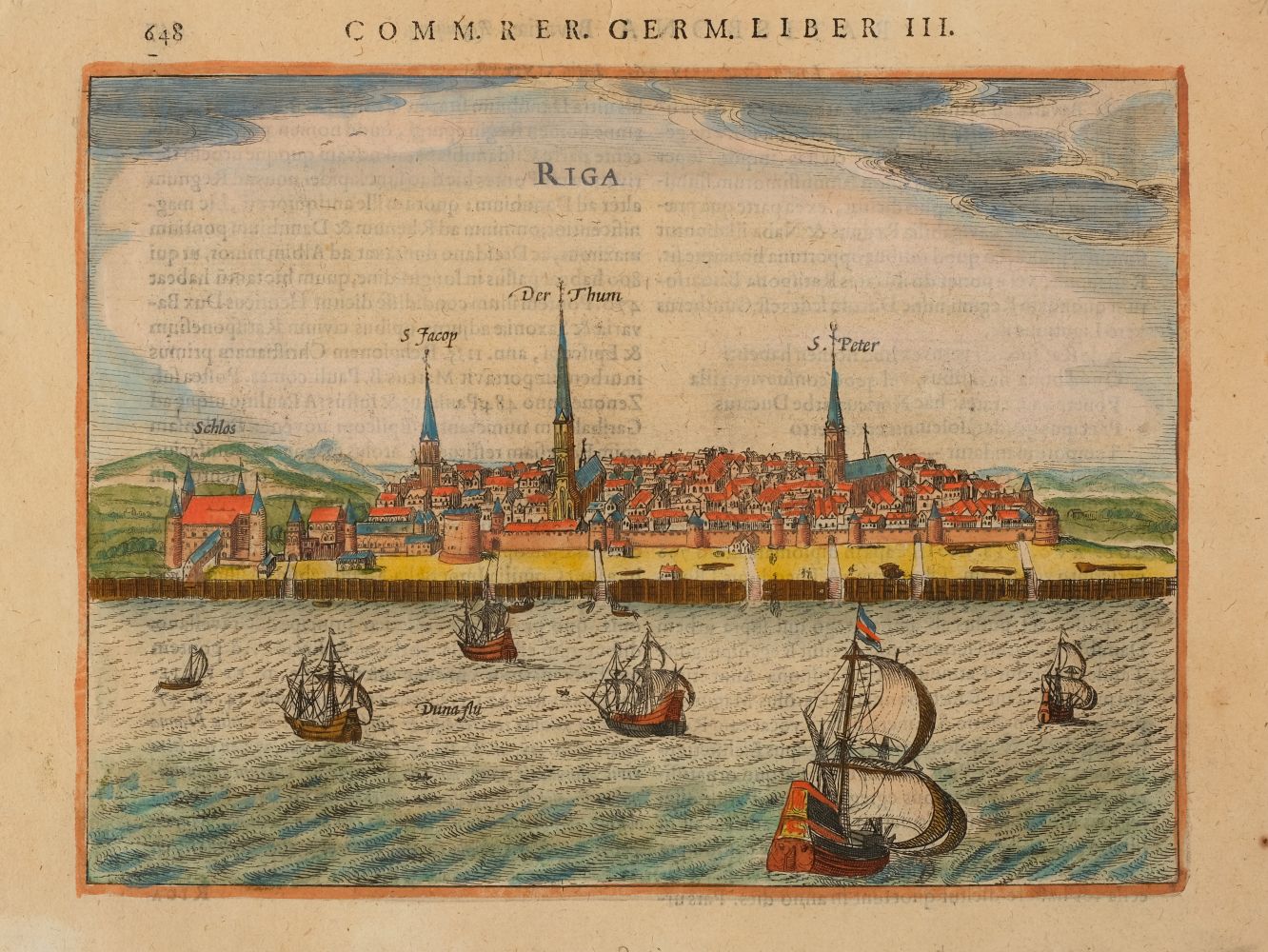 Latvia, the city of Riga. Aveline (Antoine), Profil de la ville de Riga, 1710 - Image 4 of 17