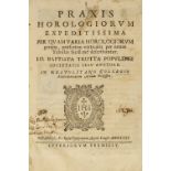 Trotta (Giovanni Battista). Praxis Horologiorum Expeditissima, Naples, 1631