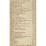 Book-collecting. Manuscript library catalogue, c.1780-95