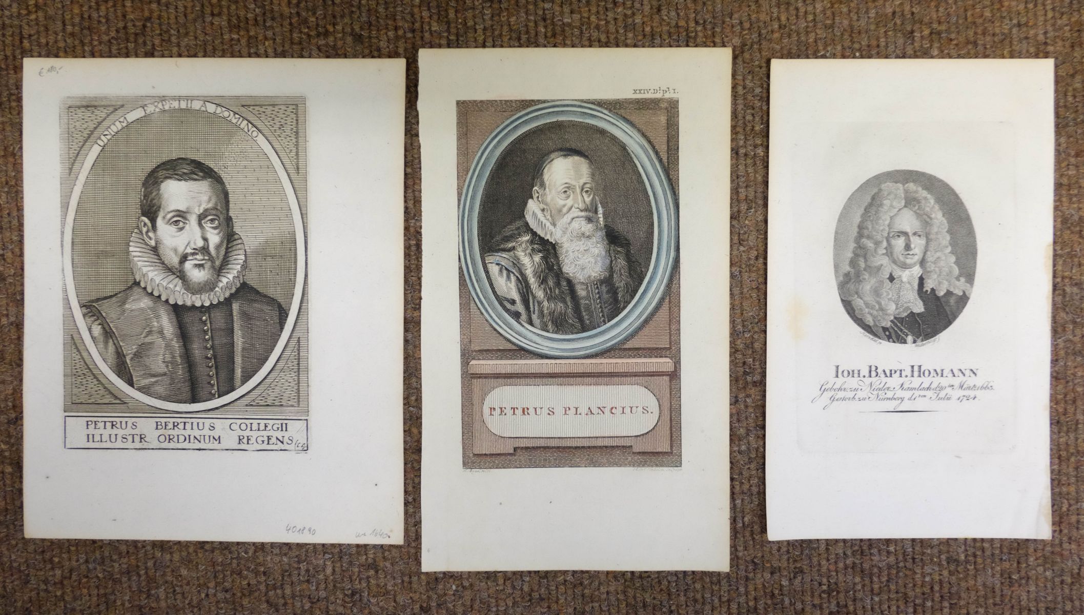 * Cartographers. A collection of thirteen portraits of cartographers, 16th - 19th century - Image 4 of 6