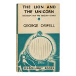 Orwell (George). The Lion and the Unicorn, 1st edition, 1941