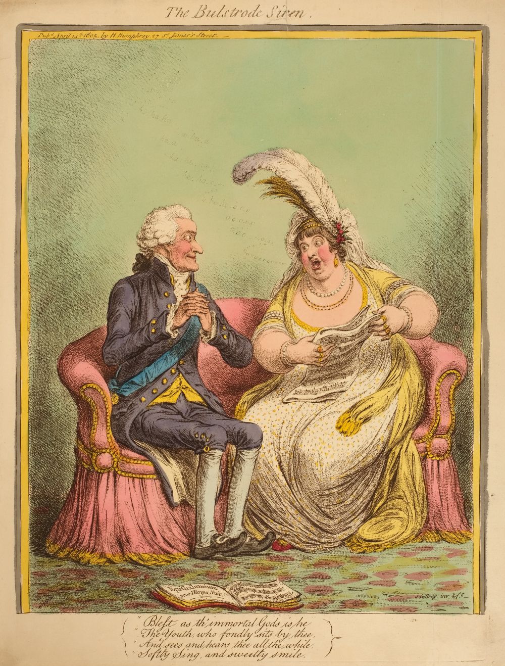 * Gillray (James, 1757-1815). La Belle Espagnole - Image 3 of 3