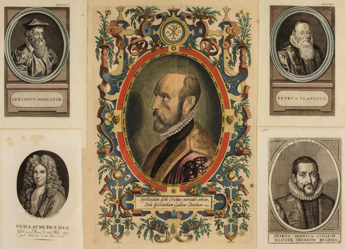 * Cartographers. A collection of thirteen portraits of cartographers, 16th - 19th century