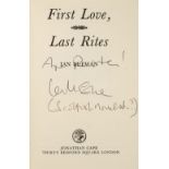 McEwan (Ian). First Love, Last Rites, 1st edition, London: Jonathan Cape, 1975, inscribed