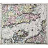 English Channel. Seutter (Matthaus), La plus grande partie de la Manche..., circa 1740