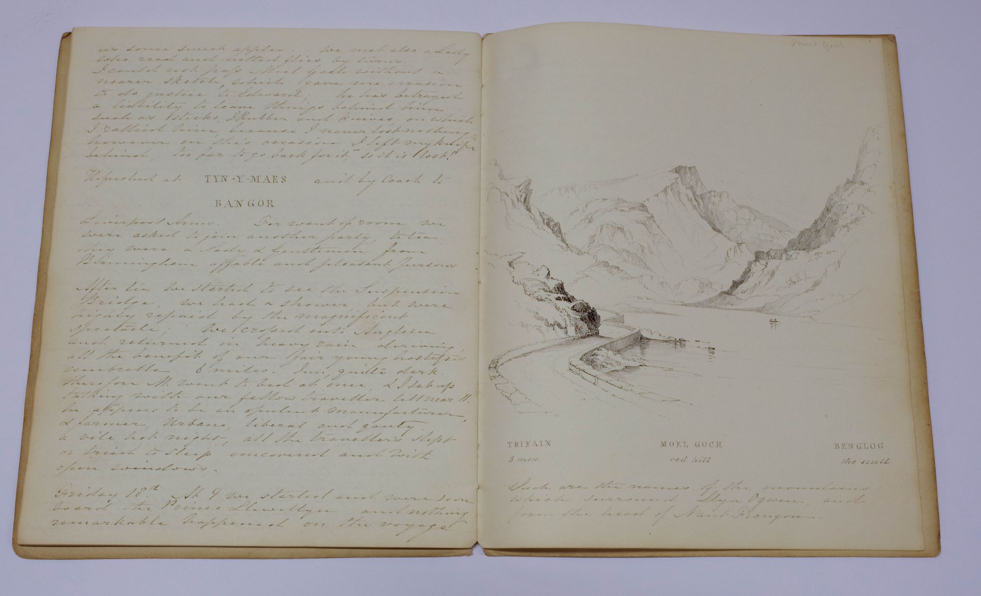 North Wales. An illustrated manuscript journal, by Isabella Nicholson, 1837 - Image 8 of 8