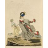 Heideloff (Nikolaus Wilhelm von). Gallery of Fashion, volumes 2-4, 1st editions, 1795-7