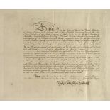 * Edward VII (King of Great Britain and Ireland, 1841-1910). Document signed 'Edward R & I',