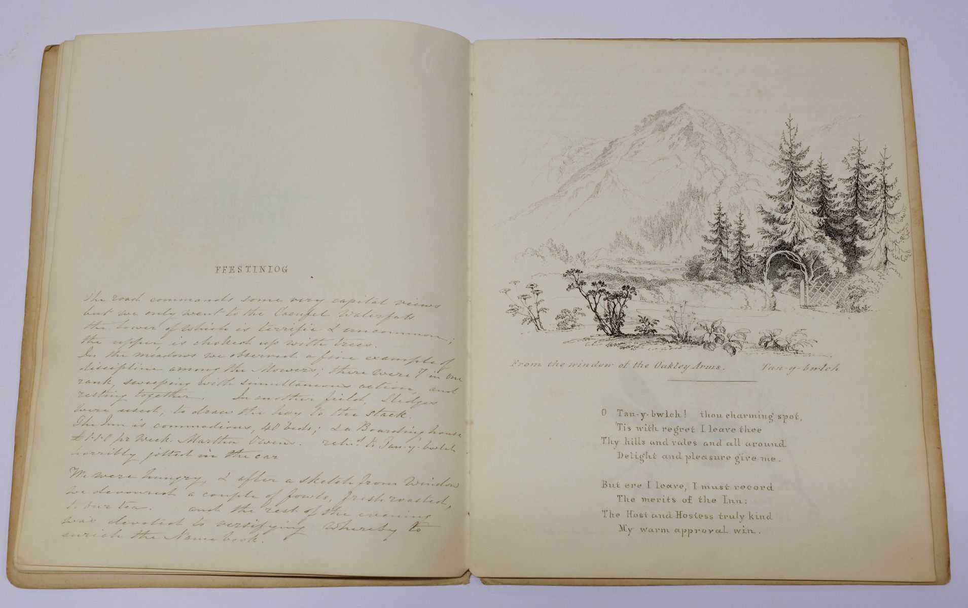 North Wales. An illustrated manuscript journal, by Isabella Nicholson, 1837 - Image 4 of 8
