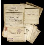 * Yorkshire. Group of vellum deeds relating to the Red Hall Estate, Leeds, 1757-1913