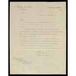 * De Gaulle (Charles, 1880-1970) Typed letter signed 'C De Gaulle', 1940