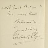 * Elgar (Edward, 1857-1934). Autograph letter signed, 1922