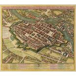 Wroclaw (Breslau). Homann (Johann Baptist, heirs of), Ichnographica Urbis Wratislaviensis..., 1752