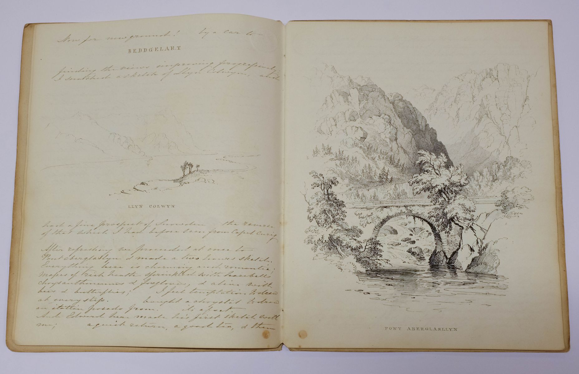 North Wales. An illustrated manuscript journal, by Isabella Nicholson, 1837 - Image 2 of 8