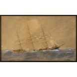 * Percival (Harold, 1868-1914). Pair of watercolours of sailing ships and others