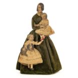 * Souvenir Doll. Queen Victoria & children, circa 1845