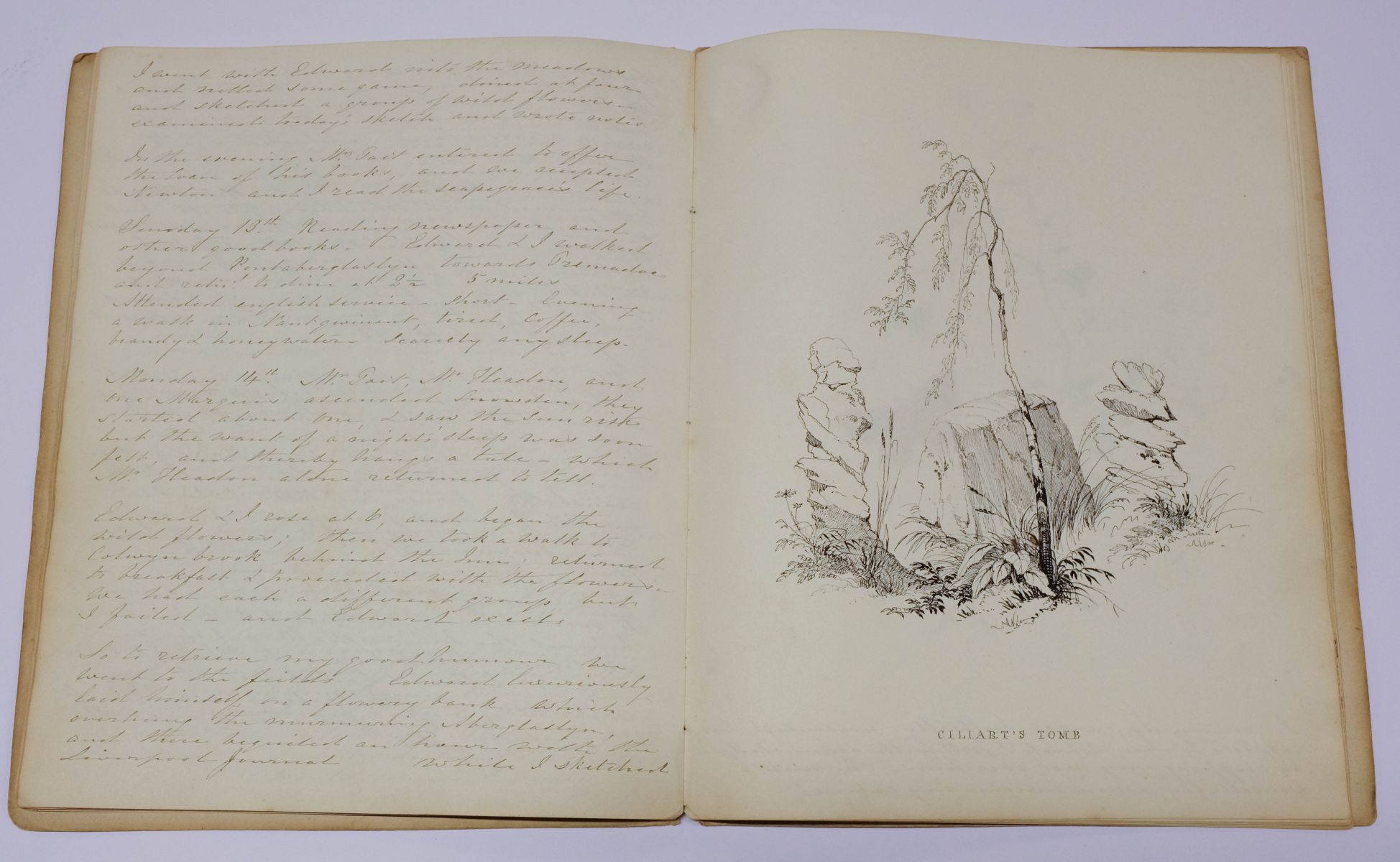 North Wales. An illustrated manuscript journal, by Isabella Nicholson, 1837 - Image 6 of 8