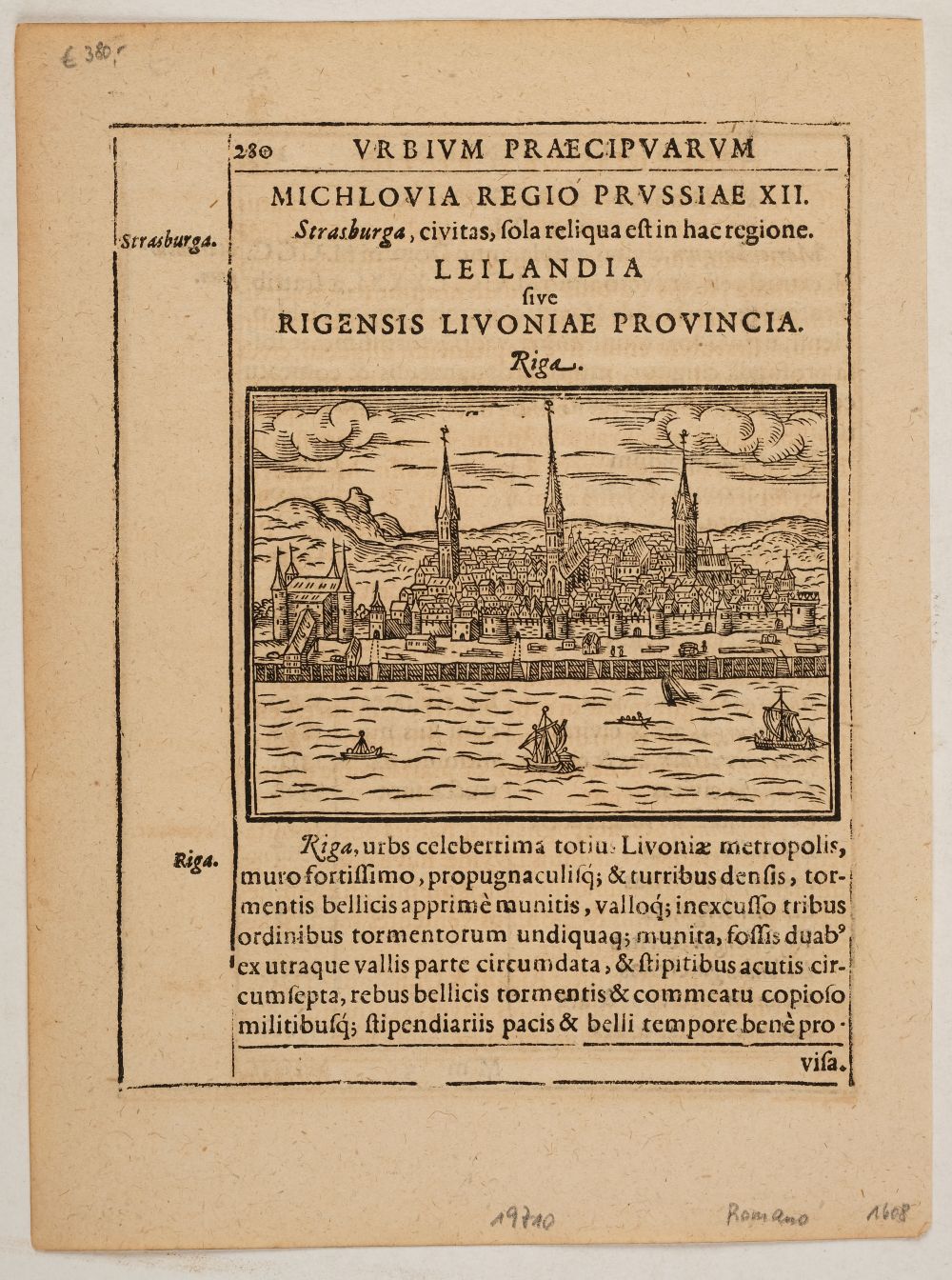 Latvia, the city of Riga. Aveline (Antoine), Profil de la ville de Riga, 1710 - Image 15 of 17