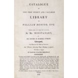 Roscoe (William, 1753-1831). Catalogue of the ... library of William Roscoe, 1816