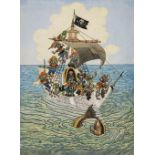 * Folkard (Charles, 1878-1963). The Pirate Ship & other original artwork