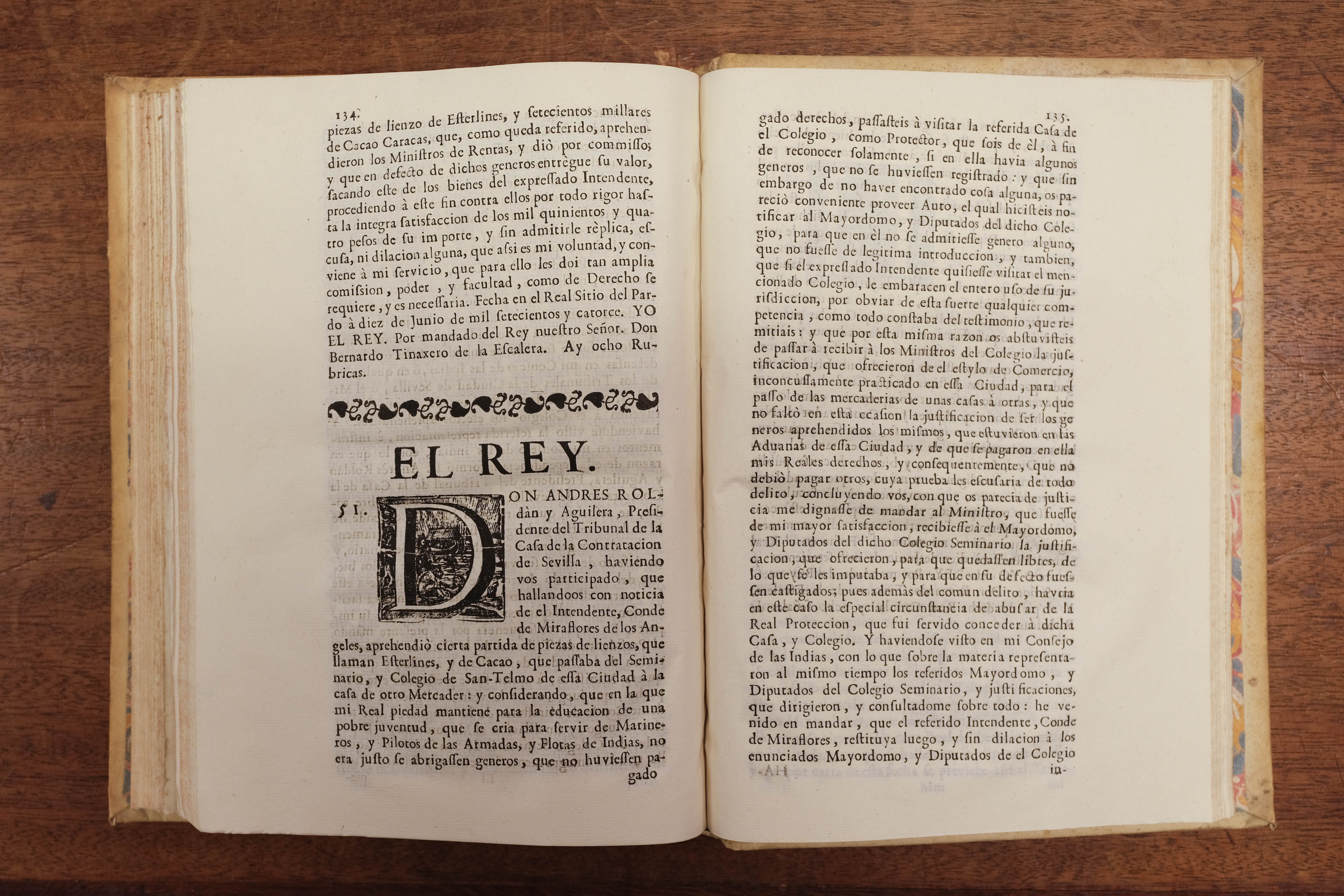 Philip V (King of Spain). Recopilacion de diferentes resoluciones y ordenes, Madrid, 1722 - Image 10 of 10