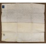 * George III Common Recovery. A vellum deed for the recovery of land in Chipping Campden