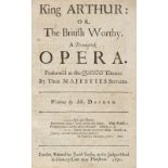 Dryden (John). King Arthur, 1st edition, 1691