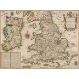 * England, Wales & Ireland. Speed (John), The Invasions of England and Ireland, 1676