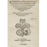 Latimer (Hugh). Fruitull Sermons, 1607, Herodian, History, 1629, & others