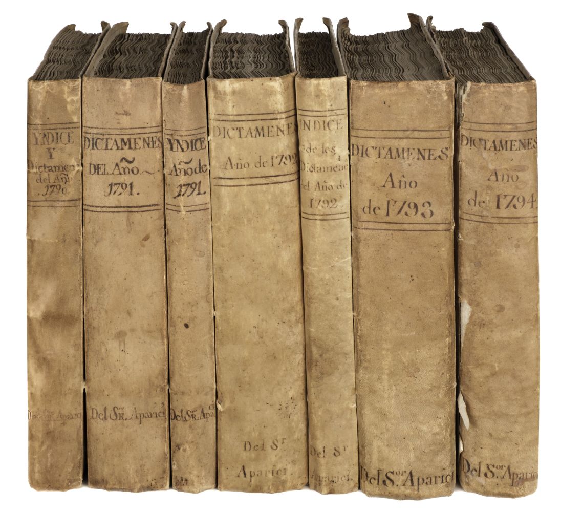 Pareceres & Dictamenes. Judgements and Decrees, 7 volumes MS, 1790-94 - Image 2 of 17